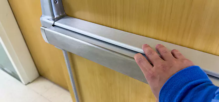 Installing a Push Bar on a Door Ramsey